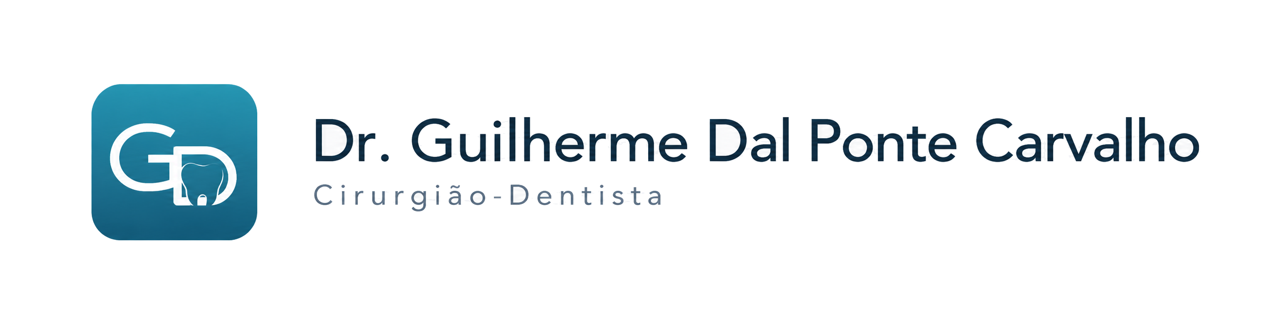 Logo do Dr. Guilherme Dal Ponte Carvalho, cirurgião-dentista